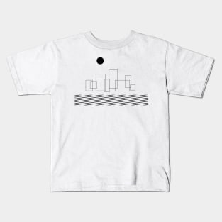 Minimalist Design - Geometric City Kids T-Shirt